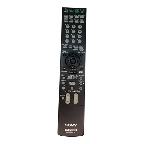 Sony AV System Remote Control RM-ADP015 Black Tested‎ Working - Picture 1 of 4